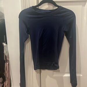 navy lulu swiftly tech long sleeve